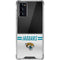 NFL Jacksonville Jaguars White Striped Galaxy Note20 5G Clear Case