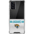 NFL Jacksonville Jaguars White Striped Galaxy Note20 5G Clear Case