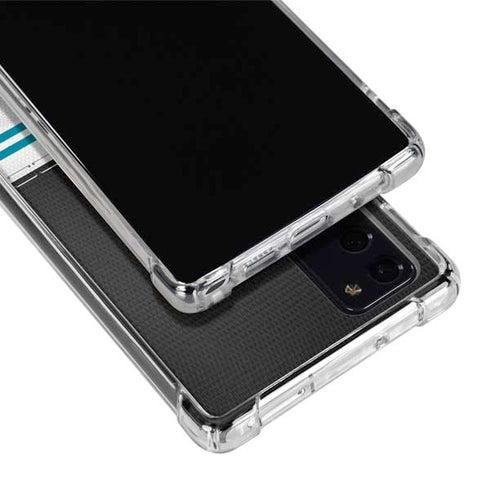 NFL Jacksonville Jaguars White Striped Galaxy Note20 5G Clear Case