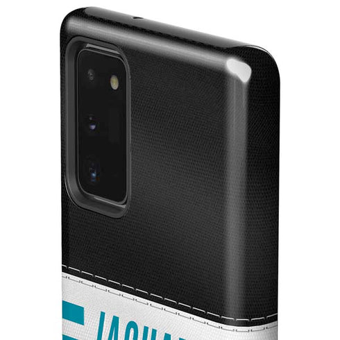 NFL Jacksonville Jaguars White Striped Galaxy Note20 5G Pro Case