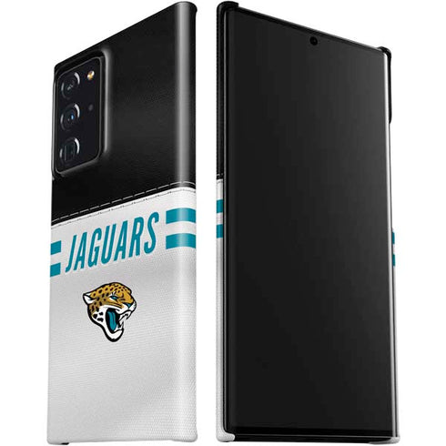 NFL Jacksonville Jaguars White Striped Galaxy Note20 Ultra 5G Lite Case