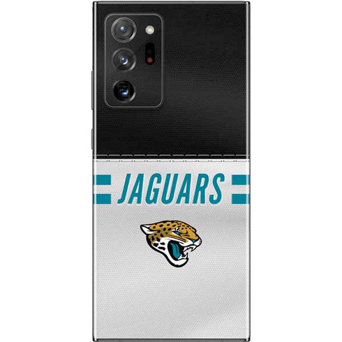 NFL Jacksonville Jaguars White Striped Galaxy Note20 Ultra 5G Skin