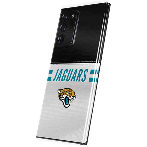 NFL Jacksonville Jaguars White Striped Galaxy Note20 Ultra 5G Skin