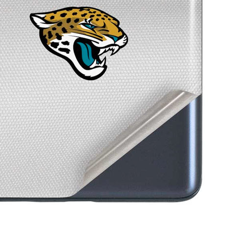 NFL Jacksonville Jaguars White Striped Galaxy S20 Fan Edition Skin