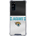 NFL Jacksonville Jaguars White Striped Galaxy S20 FE Clear Case