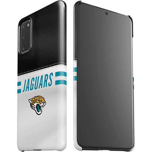 NFL Jacksonville Jaguars White Striped Galaxy S20 Lite Case