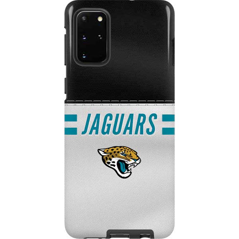 NFL Jacksonville Jaguars White Striped Galaxy S20 Plus Pro Case