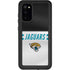 NFL Jacksonville Jaguars White Striped Galaxy S20 Waterproof Case
