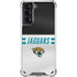 NFL Jacksonville Jaguars White Striped Galaxy S21 5G Clear Case