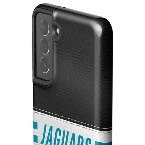 NFL Jacksonville Jaguars White Striped Galaxy S21 5G Pro Case