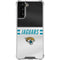 NFL Jacksonville Jaguars White Striped Galaxy S21 FE Clear Case