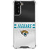 NFL Jacksonville Jaguars White Striped Galaxy S21 FE Clear Case