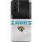 NFL Jacksonville Jaguars White Striped Galaxy S21 FE Pro Case