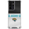 NFL Jacksonville Jaguars White Striped Galaxy S21 Ultra 5G Clear Case