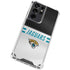 NFL Jacksonville Jaguars White Striped Galaxy S21 Ultra 5G Clear Case