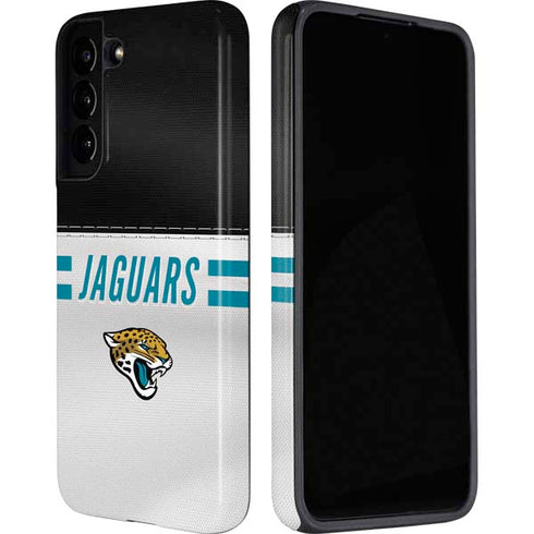 NFL Jacksonville Jaguars White Striped Galaxy S22 Pro Case