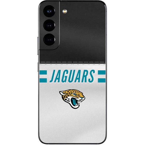 NFL Jacksonville Jaguars White Striped Galaxy S22 Skin