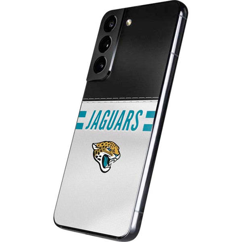 NFL Jacksonville Jaguars White Striped Galaxy S22 Skin