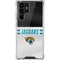 NFL Jacksonville Jaguars White Striped Galaxy S22 Ultra Clear Case