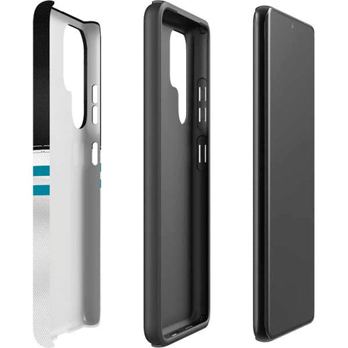 NFL Jacksonville Jaguars White Striped Galaxy S22 Ultra Pro Case
