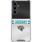 NFL Jacksonville Jaguars White Striped Galaxy S23 FE Clear Case