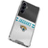 NFL Jacksonville Jaguars White Striped Galaxy S23 FE Clear Case