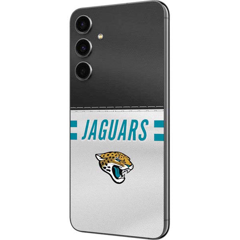 NFL Jacksonville Jaguars White Striped Galaxy S23 FE Skin