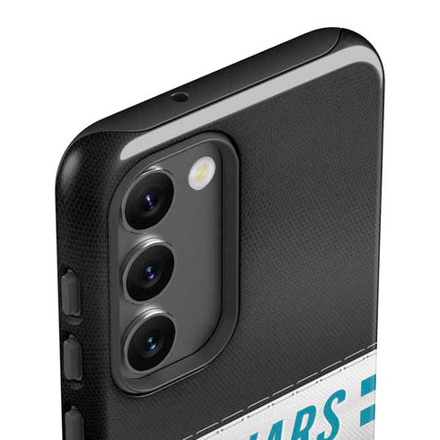 NFL Jacksonville Jaguars White Striped Galaxy S23 Plus Pro Case