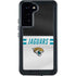 NFL Jacksonville Jaguars White Striped Galaxy S23 Plus Waterproof Case