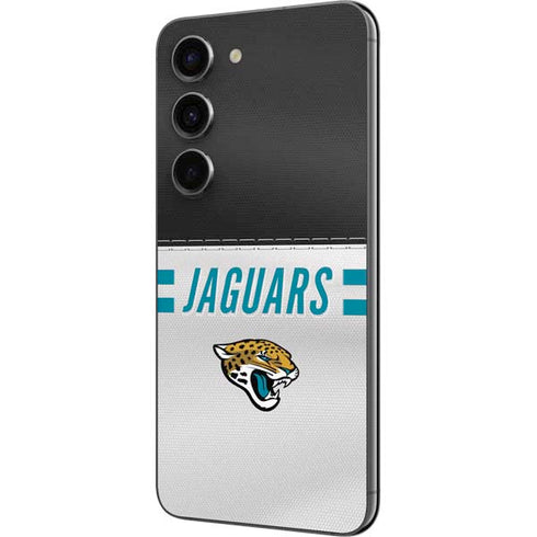 NFL Jacksonville Jaguars White Striped Galaxy S23 Skin