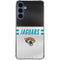 NFL Jacksonville Jaguars White Striped Galaxy S24 Clear Case