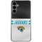 NFL Jacksonville Jaguars White Striped Galaxy S24 Plus Clear Case