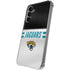 NFL Jacksonville Jaguars White Striped Galaxy S24 Plus Clear Case