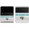 NFL Jacksonville Jaguars White Striped Galaxy Z Flip3 5G Skin