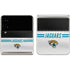 NFL Jacksonville Jaguars White Striped Galaxy Z Flip3 5G Skin