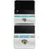 NFL Jacksonville Jaguars White Striped Galaxy Z Flip3 5G Skin
