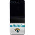 NFL Jacksonville Jaguars White Striped Galaxy Z Flip5 5G Skin