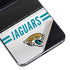 NFL Jacksonville Jaguars White Striped Galaxy Z Flip5 5G Skin