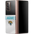 NFL Jacksonville Jaguars White Striped Galaxy Z Fold2 5G Skin