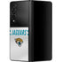 NFL Jacksonville Jaguars White Striped Galaxy Z Fold3 5G Skin