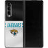 NFL Jacksonville Jaguars White Striped Galaxy Z Fold3 5G Skin