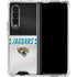 NFL Jacksonville Jaguars White Striped Galaxy Z Fold4 5G Clear Case
