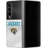 NFL Jacksonville Jaguars White Striped Galaxy Z Fold4 5G Skin
