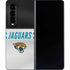 NFL Jacksonville Jaguars White Striped Galaxy Z Fold4 5G Skin