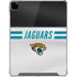 NFL Jacksonville Jaguars White Striped iPad Pro 12.9in (2020) Clear Case
