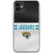 NFL Jacksonville Jaguars White Striped iPhone 11 Clear Case