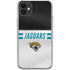 NFL Jacksonville Jaguars White Striped iPhone 11 Clear Case