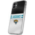 NFL Jacksonville Jaguars White Striped iPhone 11 Clear Case