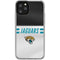 NFL Jacksonville Jaguars White Striped iPhone 11 Pro Clear Case