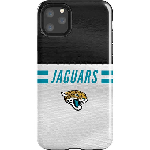 NFL Jacksonville Jaguars White Striped iPhone 11 Pro Max Impact Case